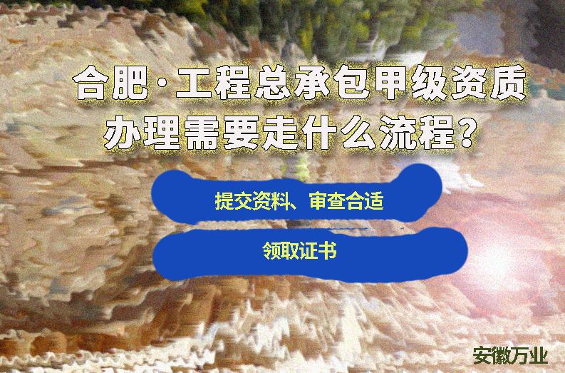 合肥工程總承包甲級資質(zhì)辦理需要走什么流程？