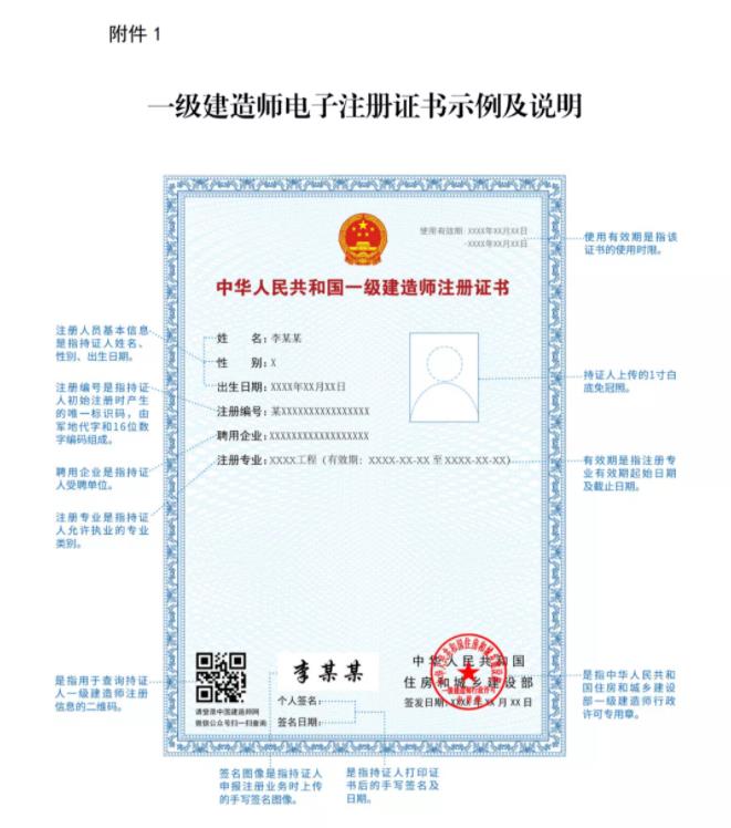 一級建造師實行電子證書，明年開始紙質(zhì)證書作廢
